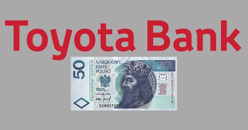 Toyota Bank 50 zł premii za założenie lokaty za min. 6