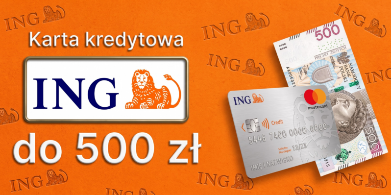 premia do 500 zł za założenie karty kredytowej mastercard w banku ing